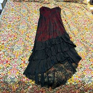 Clique asymmetrical lace dress